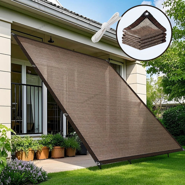 Reinforced Rain-Permeable Mesh Shade Sail