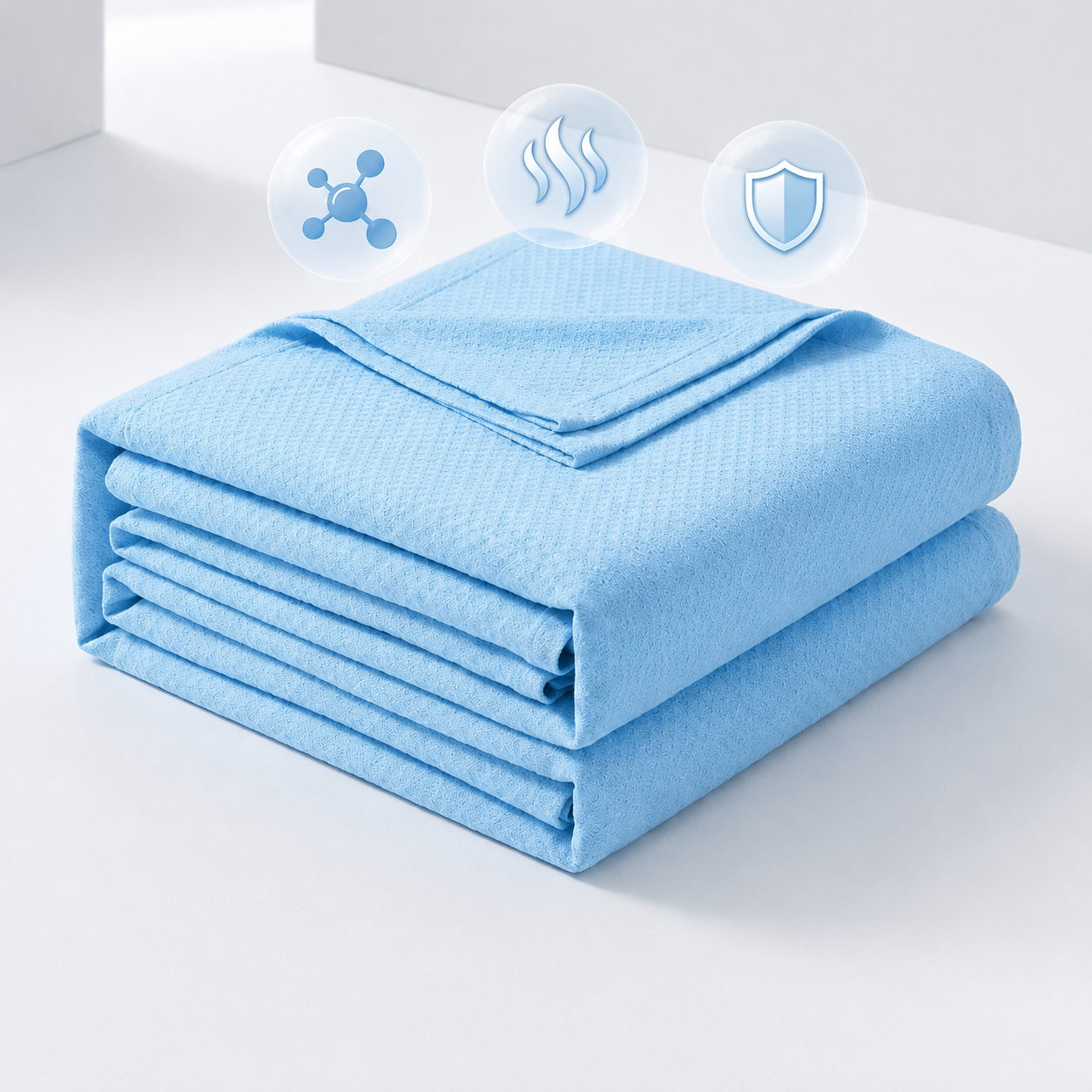 Cooling Throw Blanket, Moisture-Wicking Summer Bedding