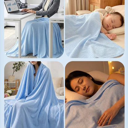 Cooling Throw Blanket, Moisture-Wicking Summer Bedding