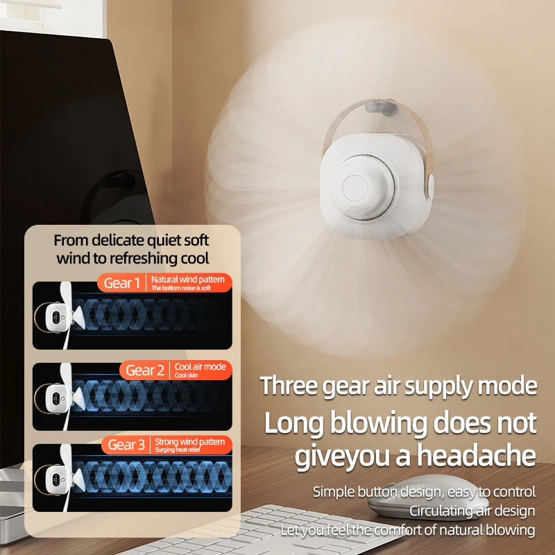 Portable Rechargeable Hanging Fan with Remote Control