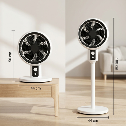 Adjustable Tabletop to Pedestal Fan with Remote Control